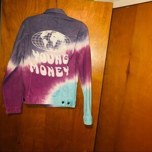 𝅺American Eagle Young Money Tie Dye Jacket nicki minaj lil wayne drake concert